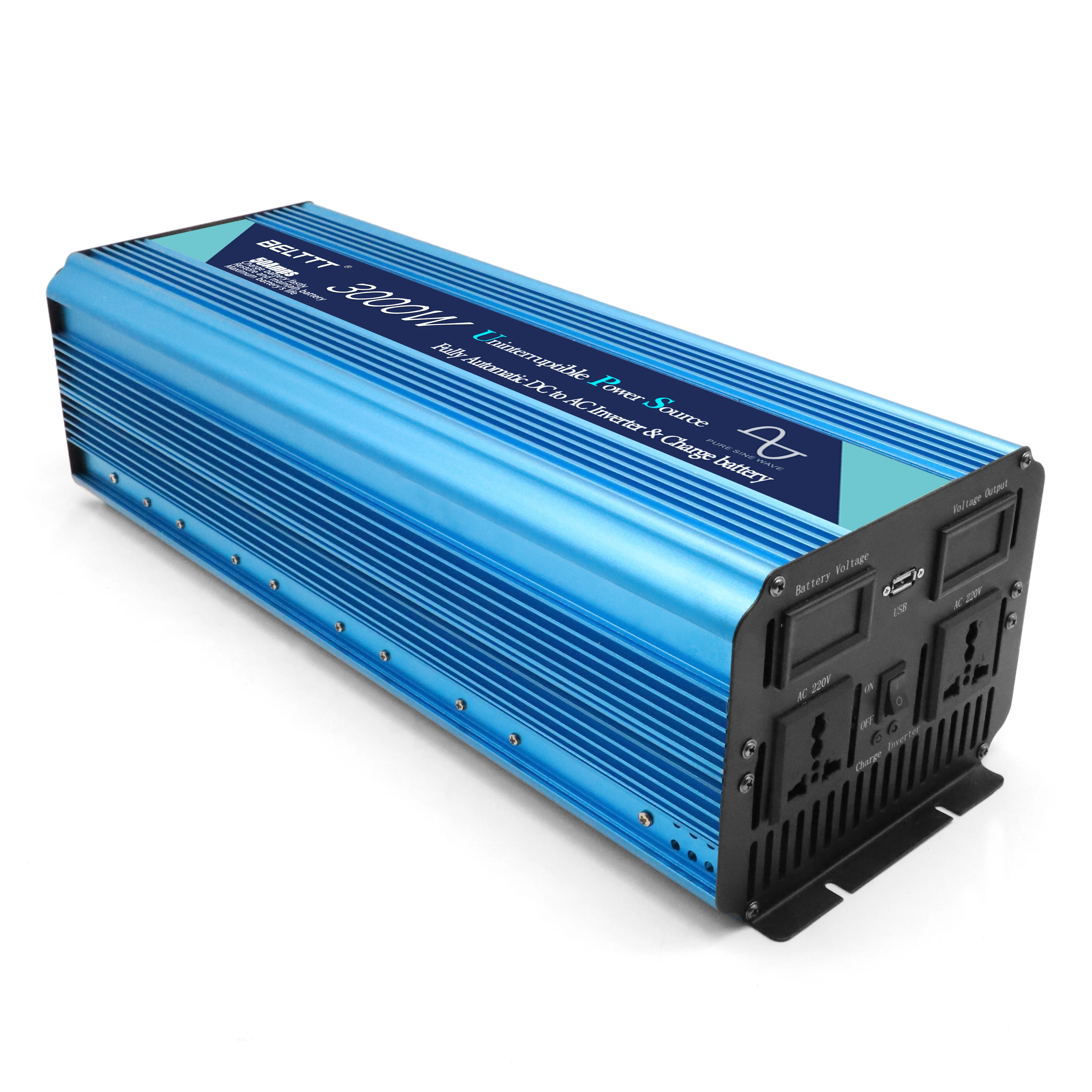 BELTTT 3000w Off Grid Home Solar Inverter UPS Pure Sine Wave Inverter with USB output