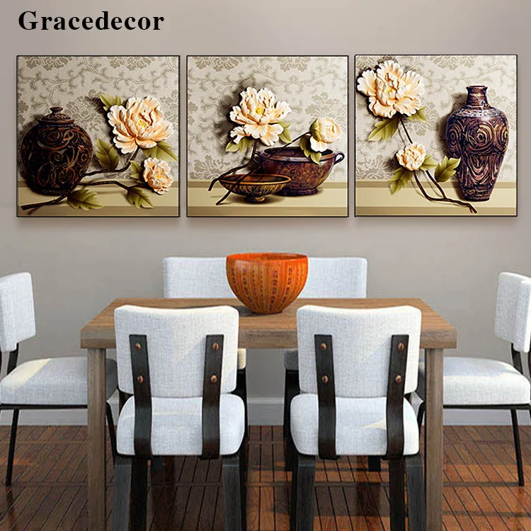 New Fashion Home Luxury Accessories Embossed Wall Oil Painting