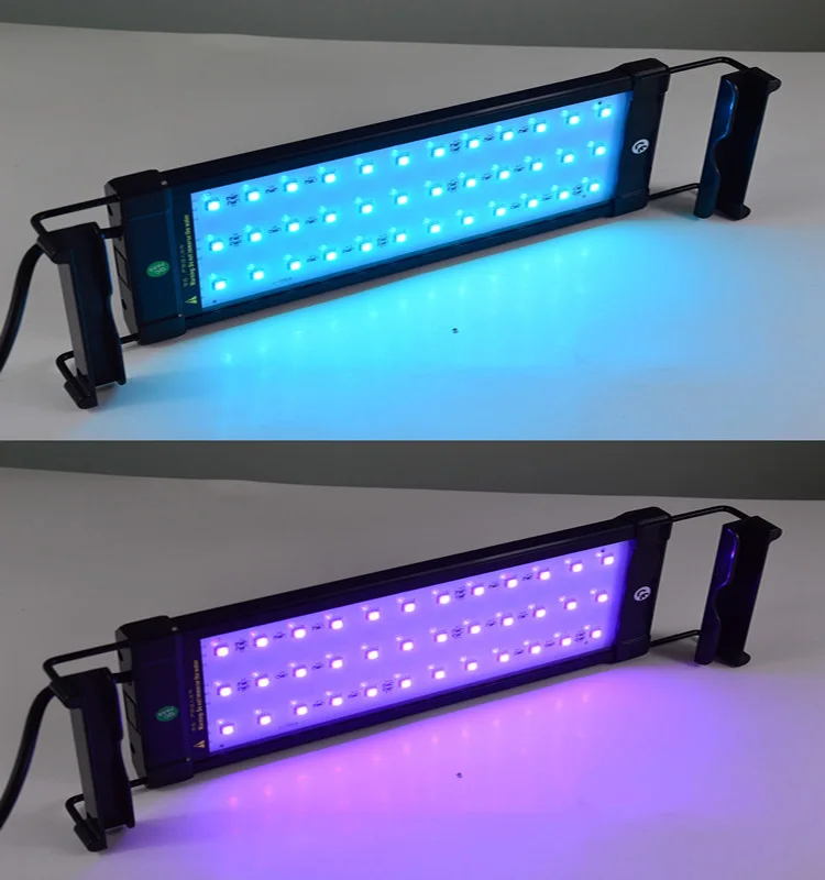 China wholesale RGB lamp ZJL-40B adjustable bracket  light for fish tank plant