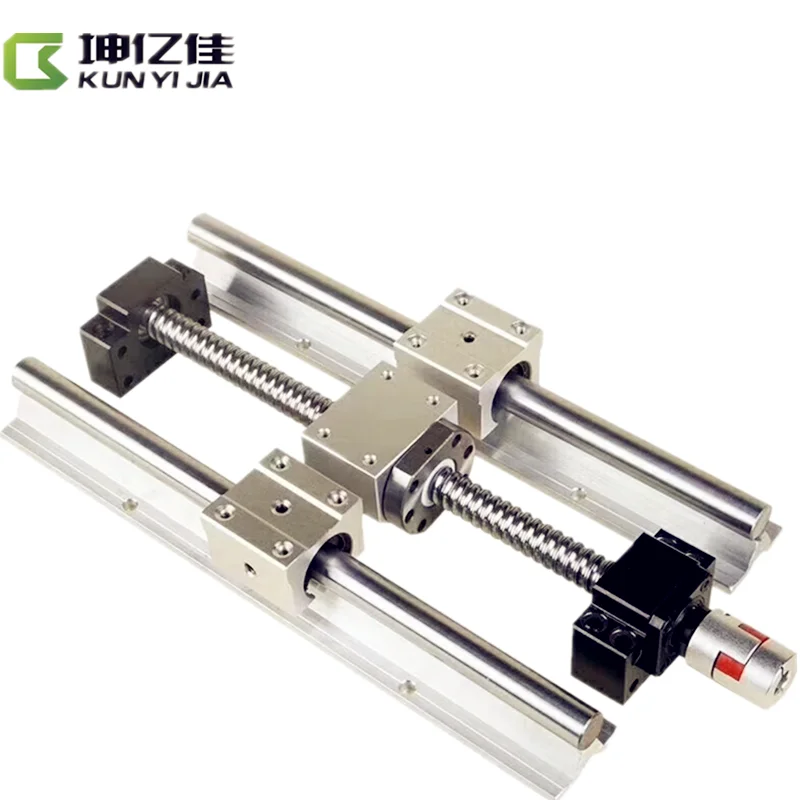 Rolled SFU1605-400mm 1605 Ball Screws+1 Set BK/BF12 1 +6.35 10 mm Coupler for CNC Route Grinding Machine