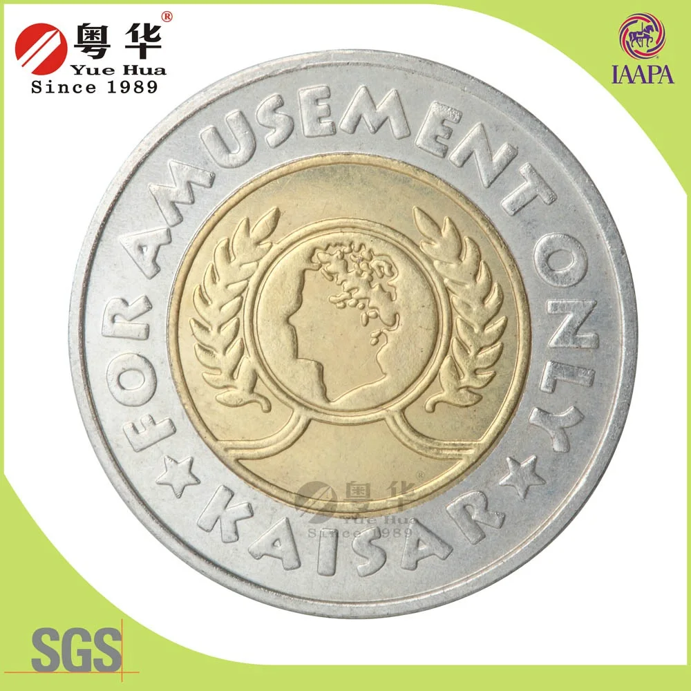 Hot Sale Embossed Commemorative Metal Crafts Game Machine Token Coin Boardgame Coin Token