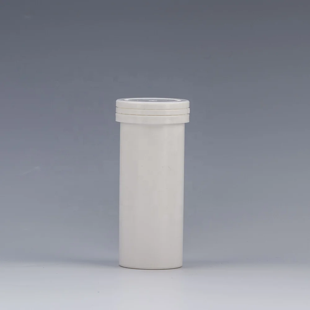 Empty Effervescent Tablet Tubes 84mm 99mm 96mm 133mm 144mm Plastic PP Calcium Vitamin C Effervescent Bottles With Desiccant Cap