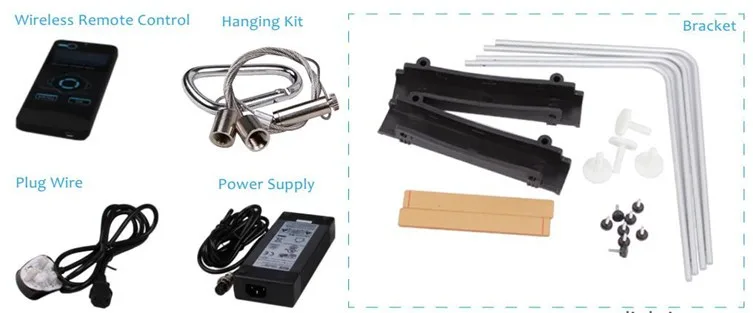 evergrow IT5060 -176W pro led aquarium light for marine reef tank