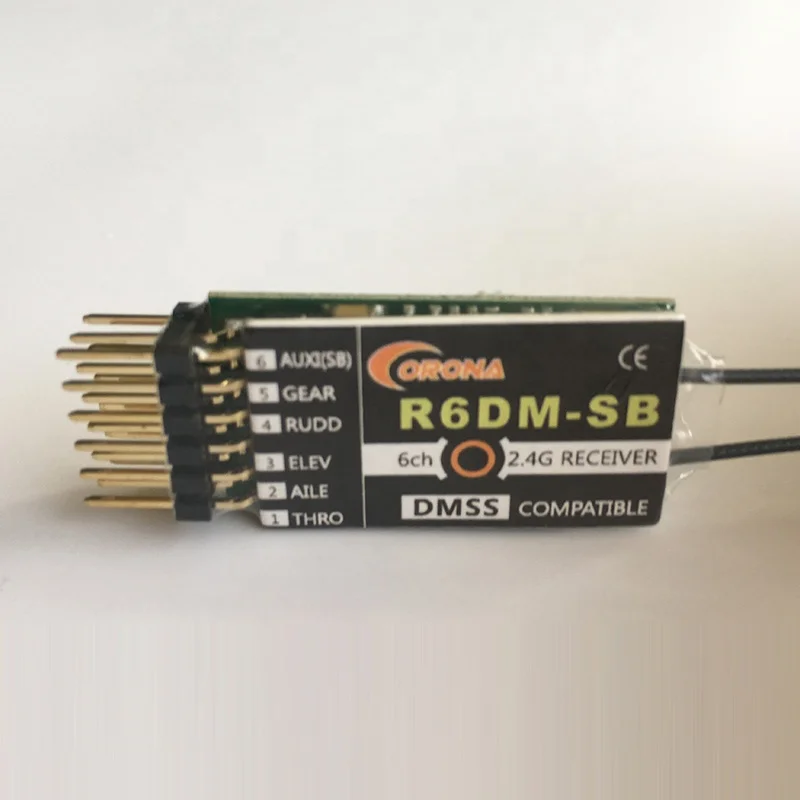 Corona R6DM-SB 2.4g 6ch radio controller transmitter and receiver for rc car