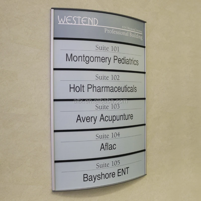 Aluminum Sign Holder Desk Label Name plates Holder Paper Card Table Holder Price Sign nameplate