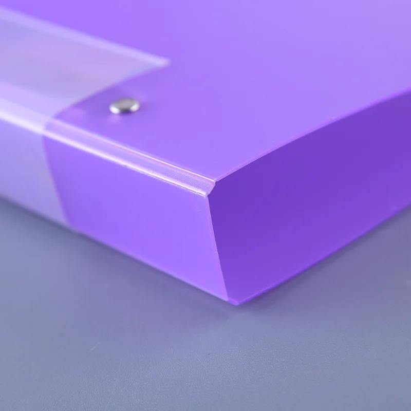 Simple desgin pp office cardboard paper custom logo printing  binder file folder