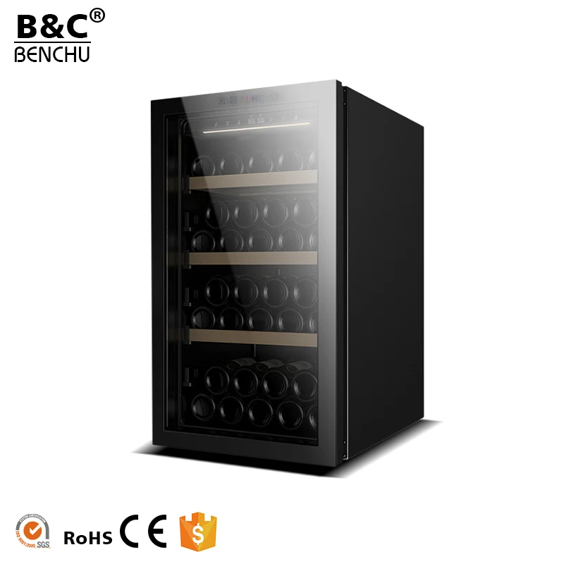 Home Appliances Semi-conductor Mini Wine Cooler Cellar / Wine Display Fridge with Glass Door