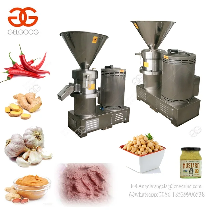 High Definition Fruit Jam Chili Paste Cocoa Peanut Butter Making Machinery Colloid Mill Chicken Bone Paste Grinder Machine