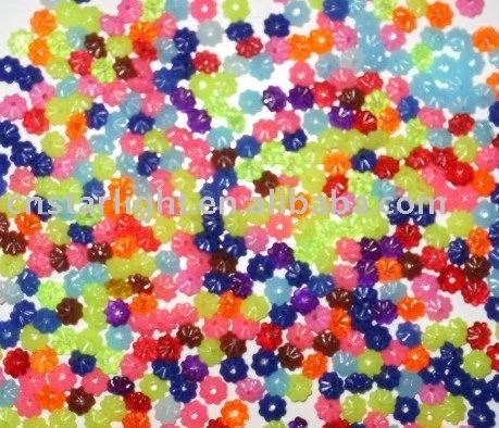 Wholesale Factory price mix color loose large hole plastic beads
