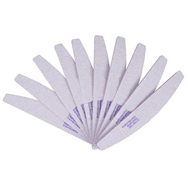 professional half moon zebra nail file emery board nail file