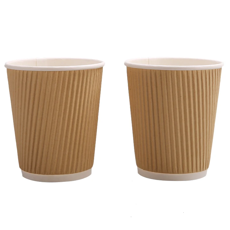 Hot drink paper cup, thick wall disposable paper tea cup, custom printed espresso paper cup