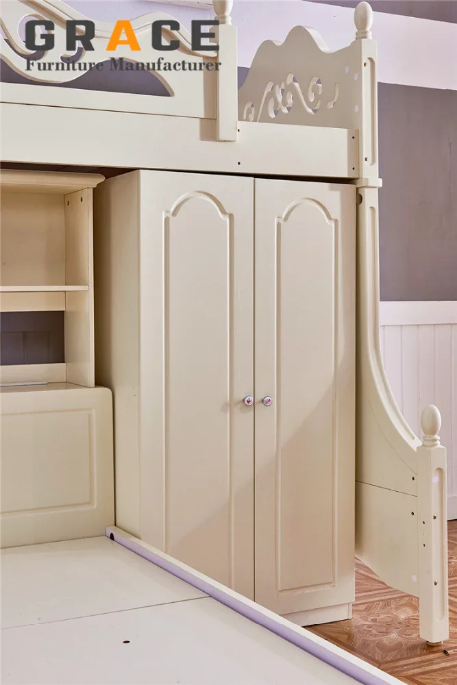 kids bunk bed set children bedroom furniture