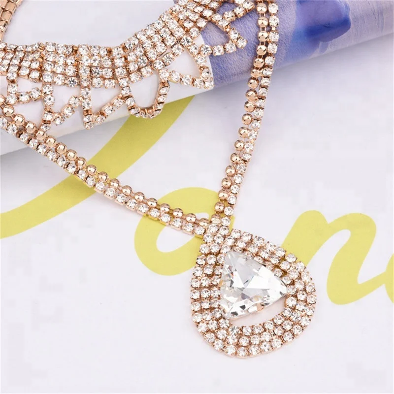 factory diamonds stylish fake gold thailand jewelry set
