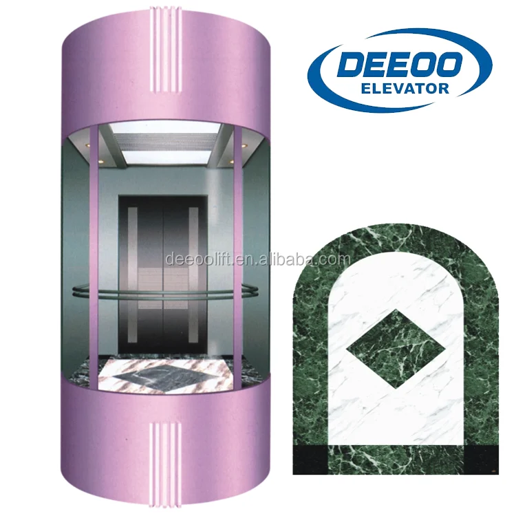 Открытый панорамный лифт экскурсии все стеклянный лифт от DEEOO