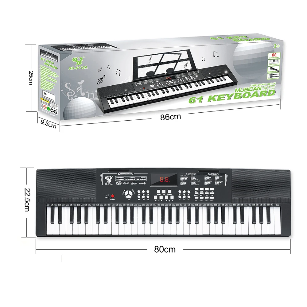 China  High Quality toy Electronic Organ For Instruments Musical Piano Keyboard
