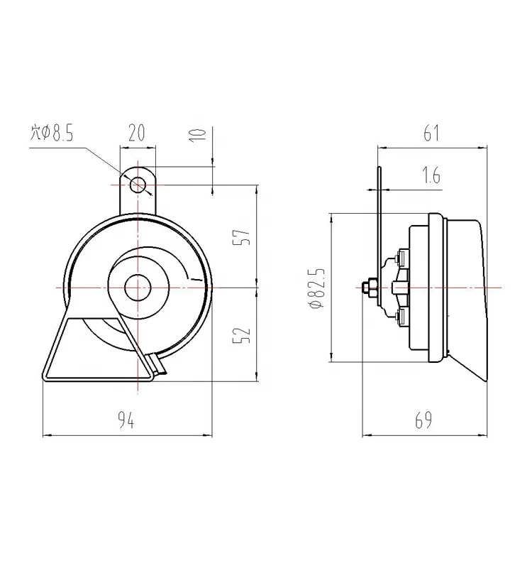 Universal 12v Waterproof Car Horn Loud Klaxon Tweeter Horn