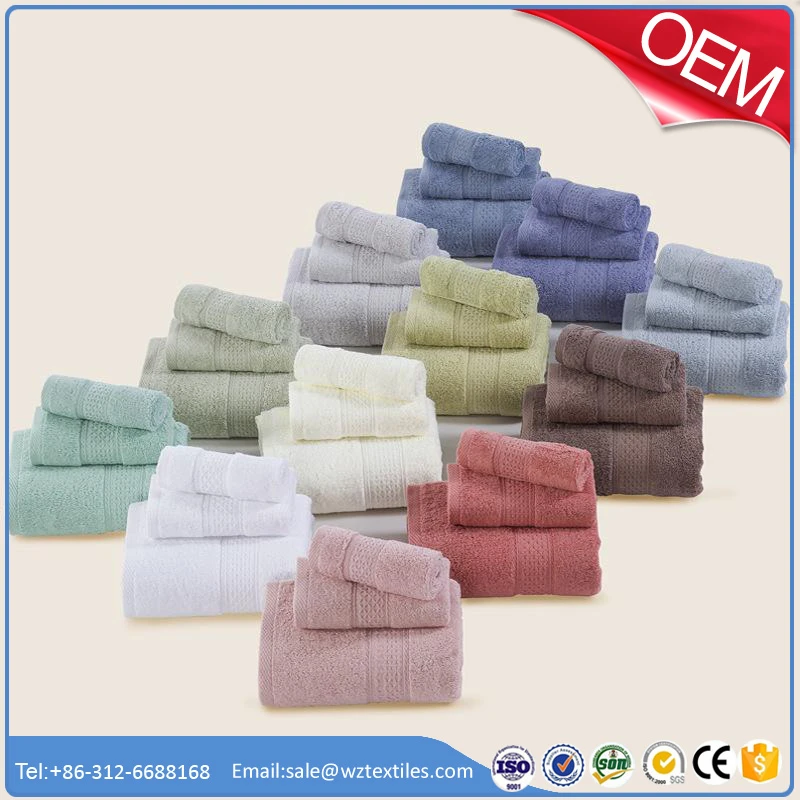 Luxury oeko tex thick Cotton bath towel With Customized Logo