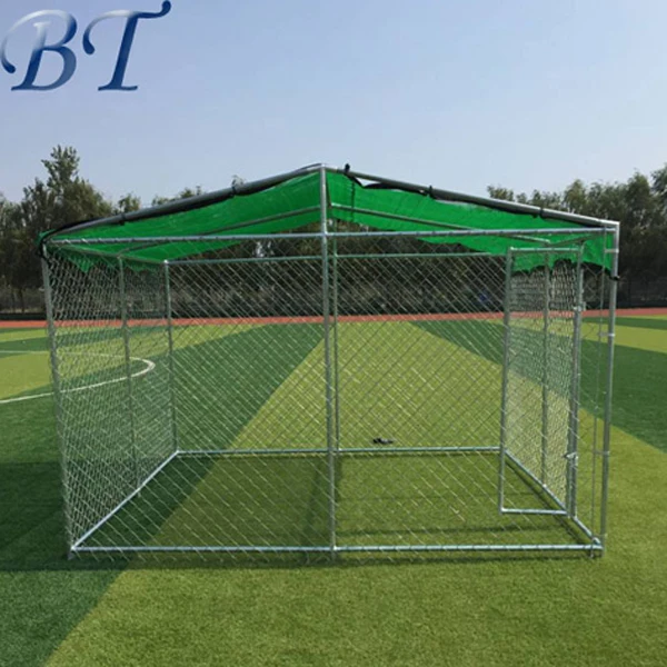 
Large Custom Chain Link Metal Dog Kennel Outdoor Pet House Dog Runs Cage 