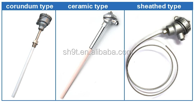 0-1300C K Тип термопары Температурный датчик с фланец, резьба