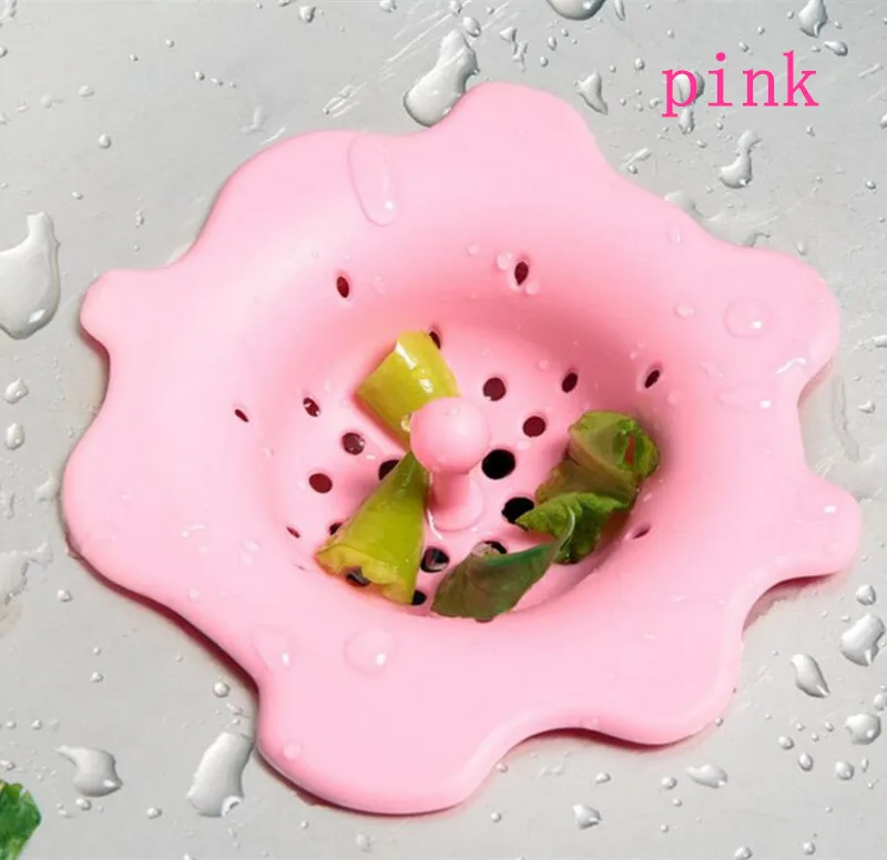 Домашняя кухонная Силиконовая сетка в форме цветка для раковины, высококачественный силиконовый сливной фильтр, Легкая очистка, силиконовый уловитель волос