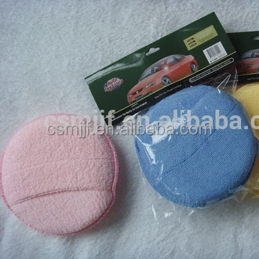 Microfiber Car Wash Sponge Wax Pad