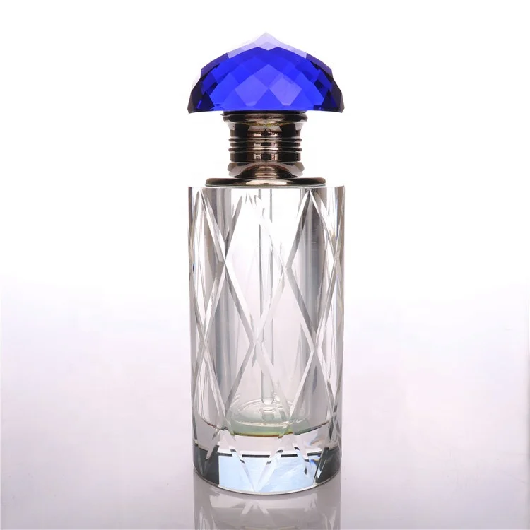 BOYE Manufacturer Empty Fancy Unique Design Arab Style Oil Perfume K9 Glass Crystal Attar Bottles