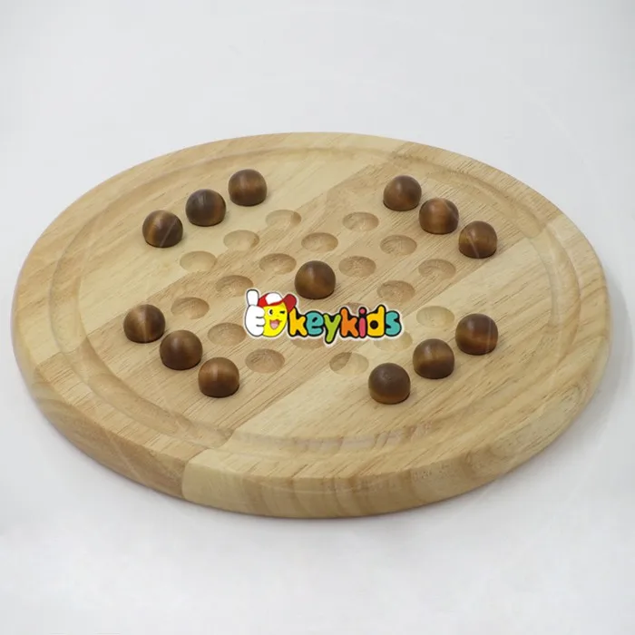 2023 Wholesale children wooden checkers chess new design funny kids wooden checkers chess W11A051-S