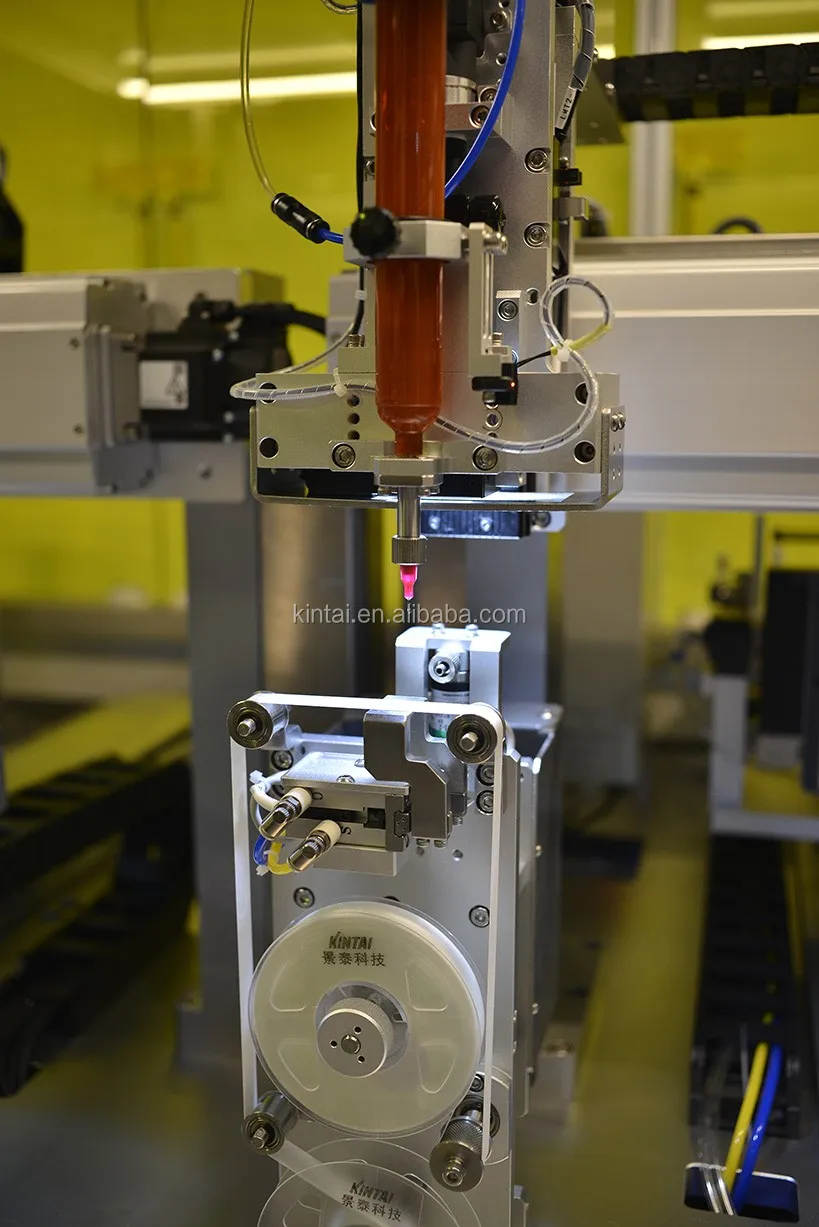 Automatic 3 Axis Dispensing Robot Arm Engineers Available to Service Machinery Overseas