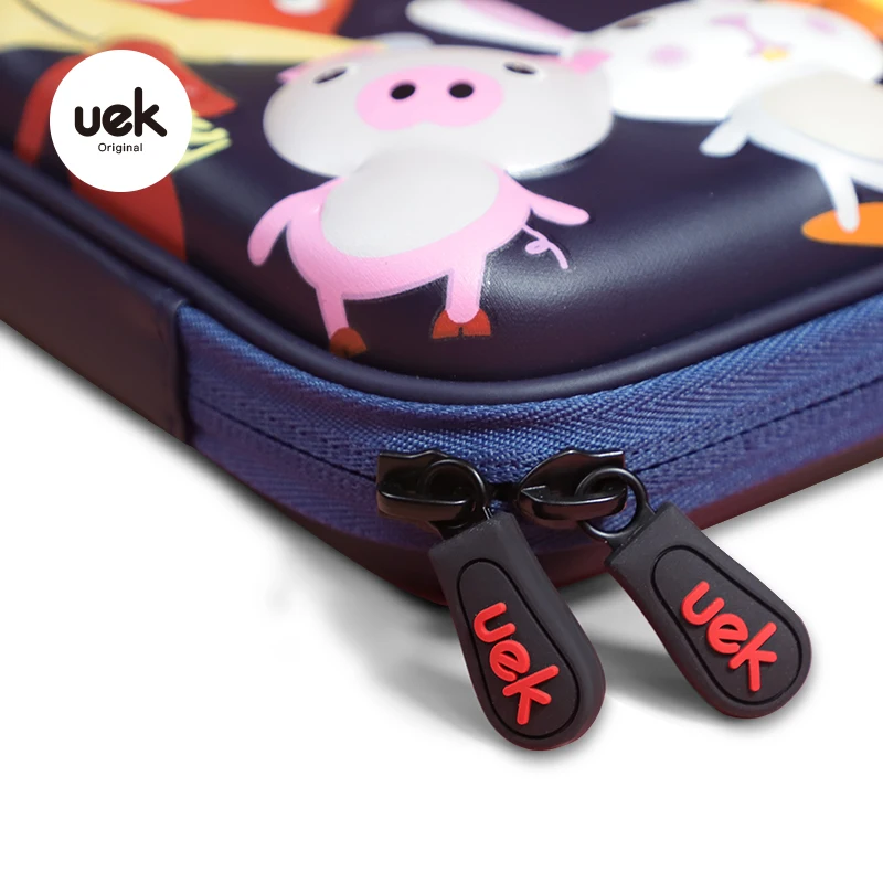 UEK Stationery Kids for school Eva wholesale 3D ZOO pencil case children