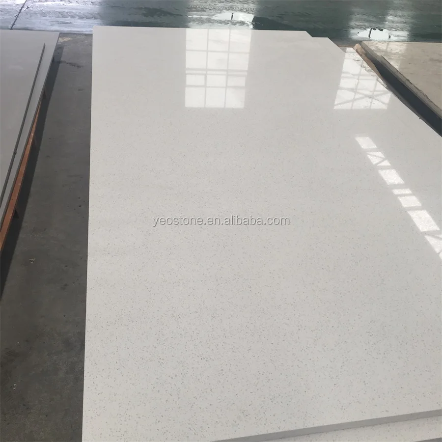 
glacier white silica quartz stone sheet 