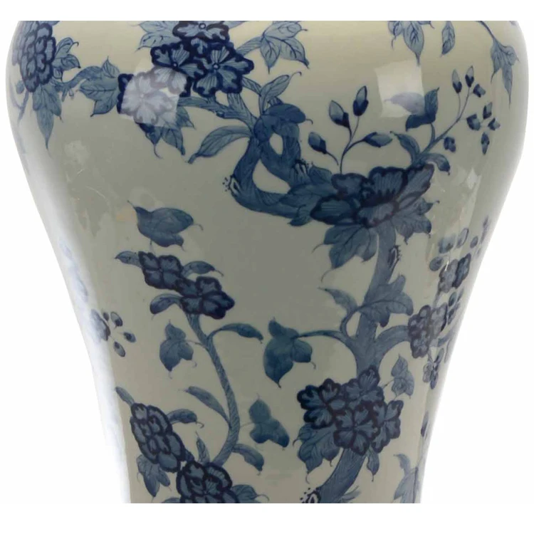 Reasonable Price Wholesale Retro Luxury Home Decoration Blue and White Antique Ceramic Table Lamp for Decor