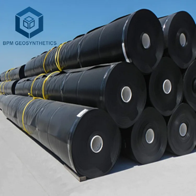HDPE Lining 1000 micron Plastic Geo-membrane Geomembrane GM13 Fish Pond Liners in Kenya