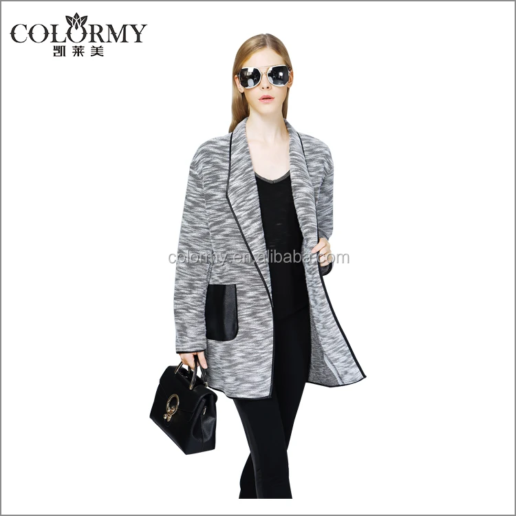 
 Женские шерстяные и кожаные пальто дизайн wholeslae  