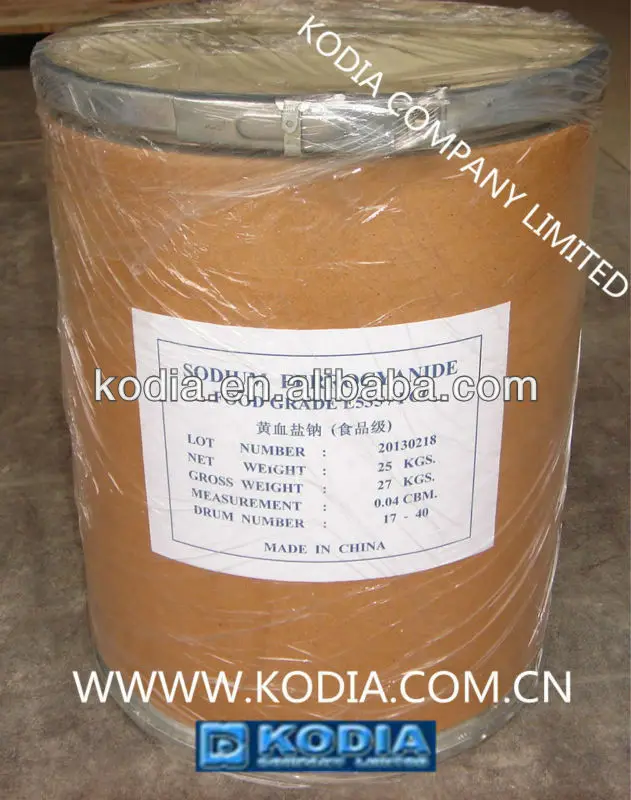 99% Ферроцианид калия (желтый пруссит калийной золы)