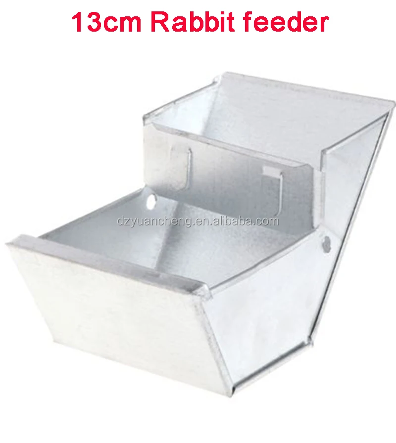 Wholesale Rabbit Feeder 13cm Metal Rabbit Automatic Feeder Poultry Breeding Products Factory