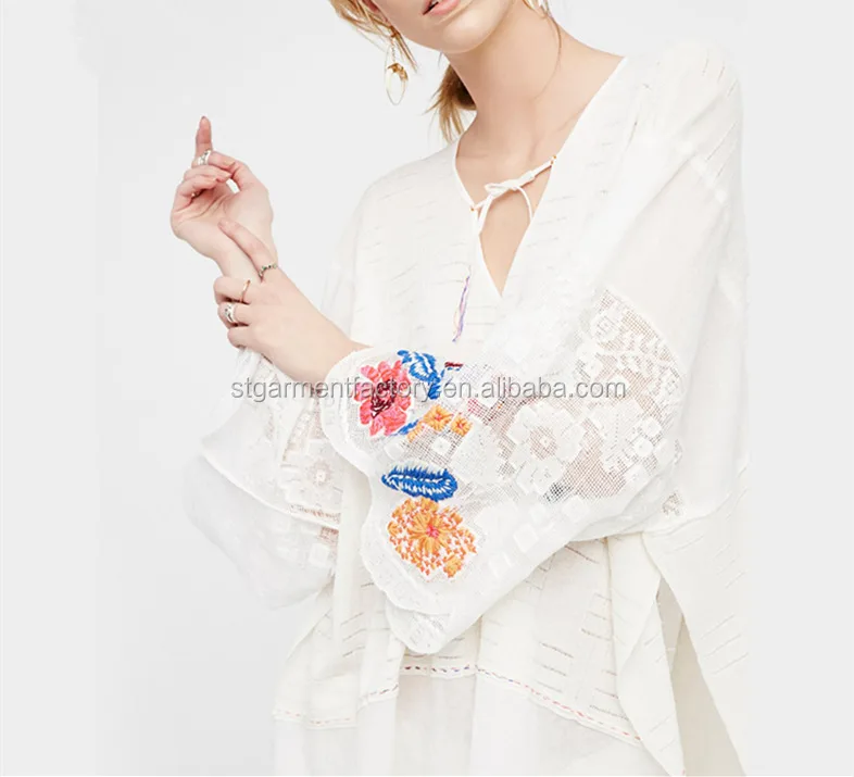 Spring Autumn Embroidery Sweater Women Casual Loose Plus Size White Knitwear Tops Latest Ladies Clothes Wholesale STb-0126