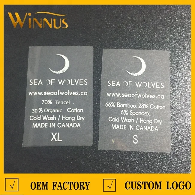 custom logo heat press wash care clothing label thermal transfer clothes t-shirt iron on heat transfer sticker for t shirts