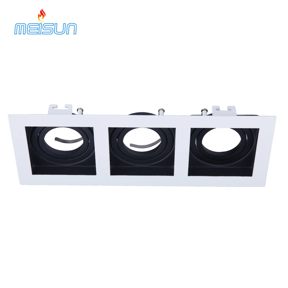 Pure aluminium downlight housing parts recessed gu10 G5.3 led downlight fixture
