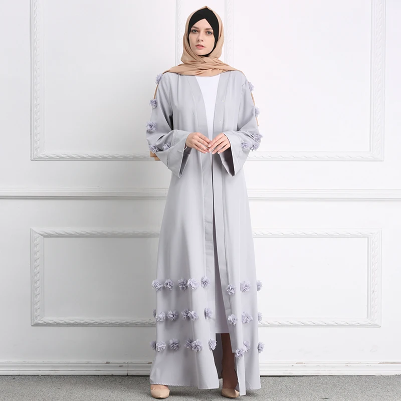 New arrival 2019 islamic clothing Muslim women clothes soft crepe beautiful long abaya dress