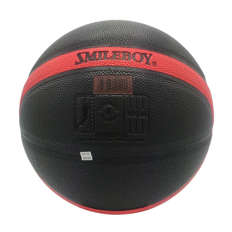 Оптовая продажа смешать красный и черный гигроскопический кожаный Баскетбол