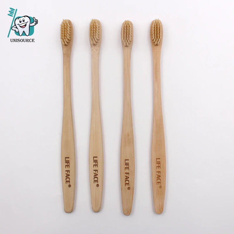 2021 Китайская дешевая бамбуковая зубная щетка с бесплатным пластиковым покрытием
