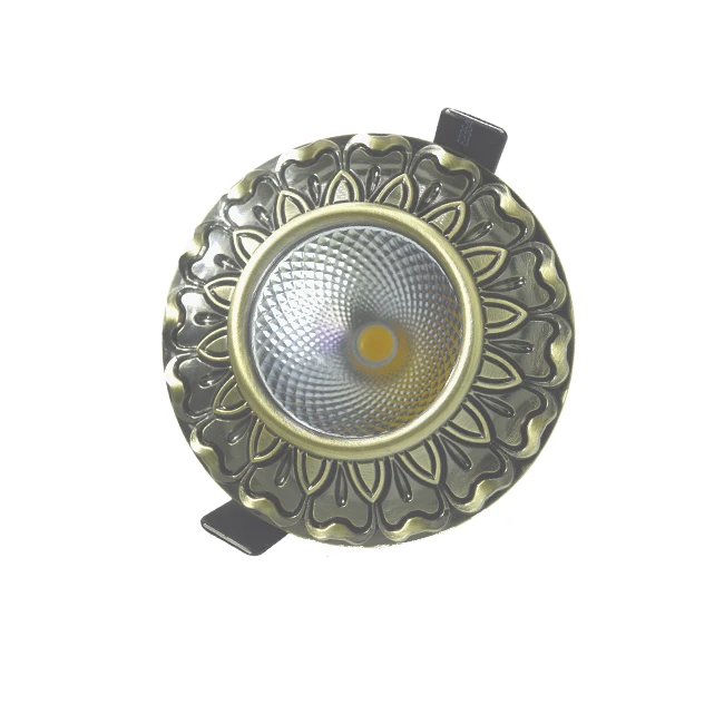 Berdis graceful COB classic aluminum led downlight recessed spotlight ceiling light round shape downlight for home