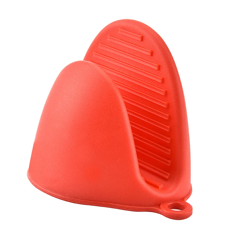 Kitchen Cooking Cake Bakeware Heat Resistant Silicone glove Microwave Oven Insulated Non-slip Glove Short Finger Hand Clip