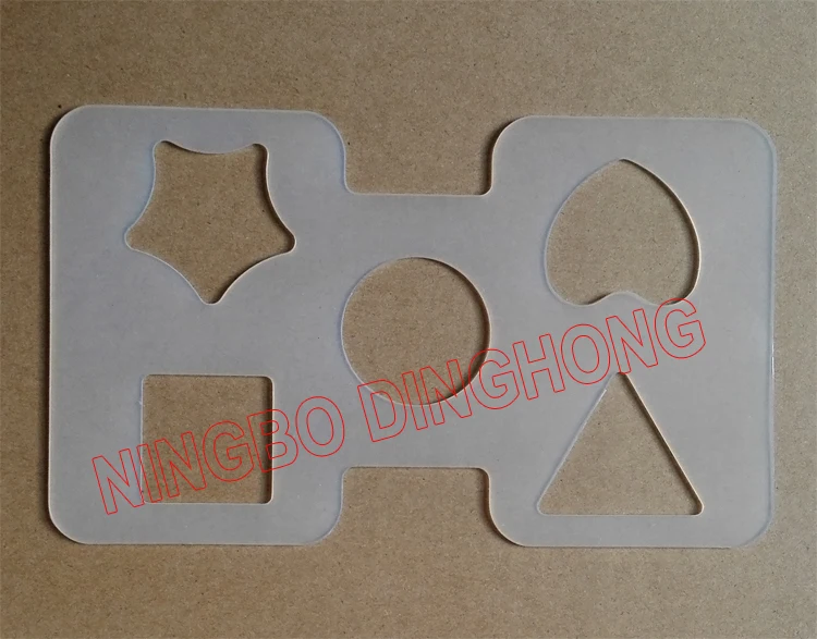 
Custom star shape & heart shape rubber sheet 