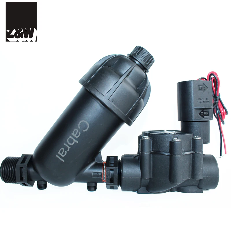 disc screen filter plastic 1 2 inch filter male thread PP material Y type filtration for drip sprinkler irrigation