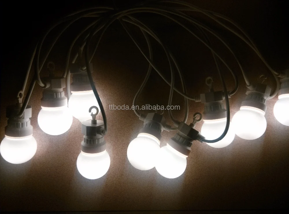 20 LED big ball milky cover festoon lights