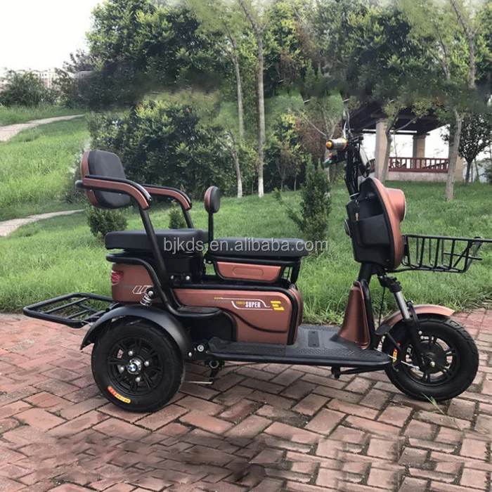 3 wheel 26inch 500w fat tire cargo electric tricycle with disk brake