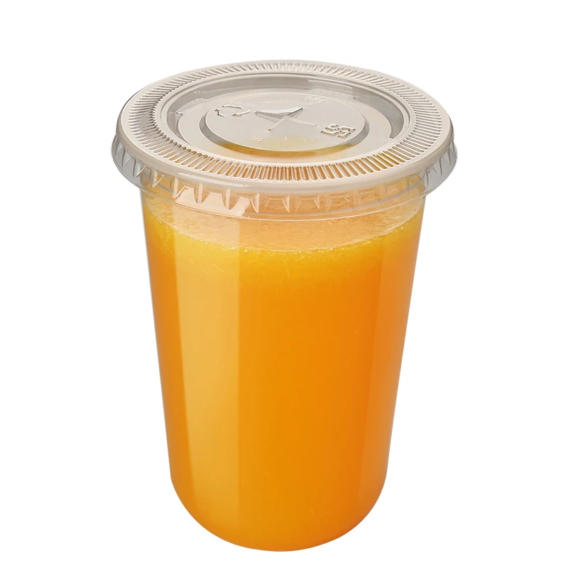 
500 ml U shape PP plastic milk tea cup 