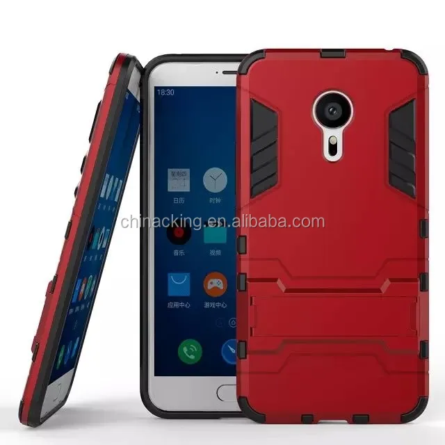 Armor Phone Case for Meizu MX5 MX6 Pro 6 Meizu M3S M5S mini Meizu U10/U20 Stand Holder Case