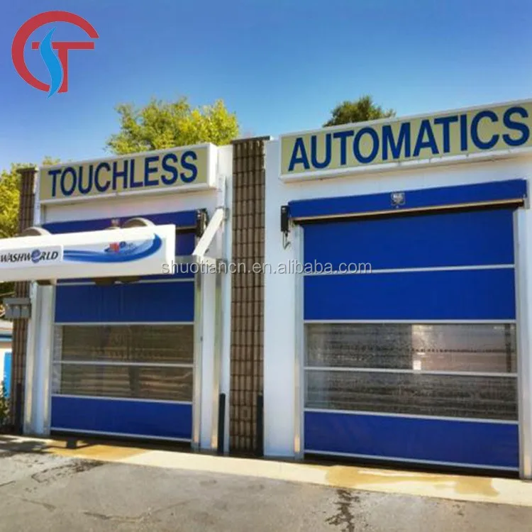 Vinyl Auto Car Wash Plastic Shutter Doors